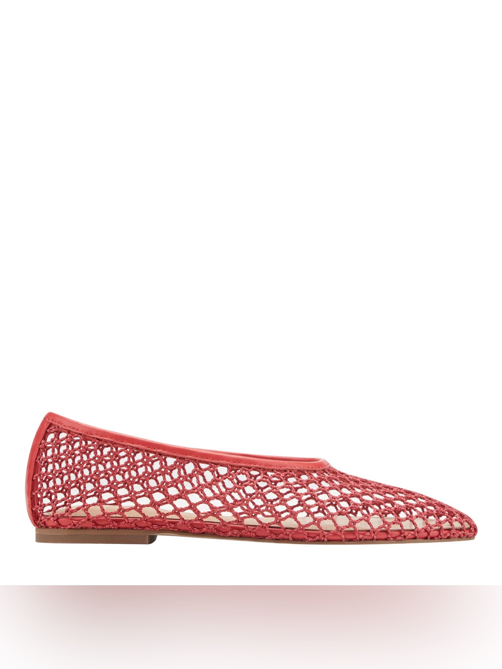 Red Mesh Ballet Flats Marc Fisher